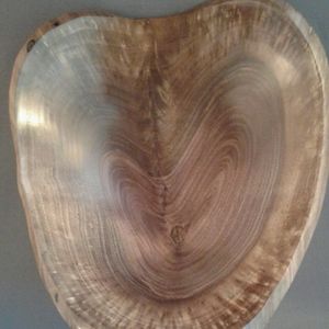 Wood Turned Double Heart bowl